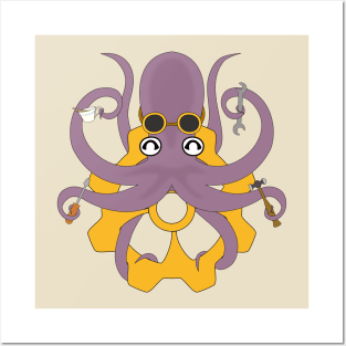 Machi the Octopus Posters and Art